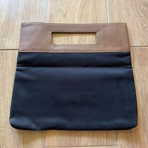 New Elizabeth Arden Black, yellow and brown hand bag